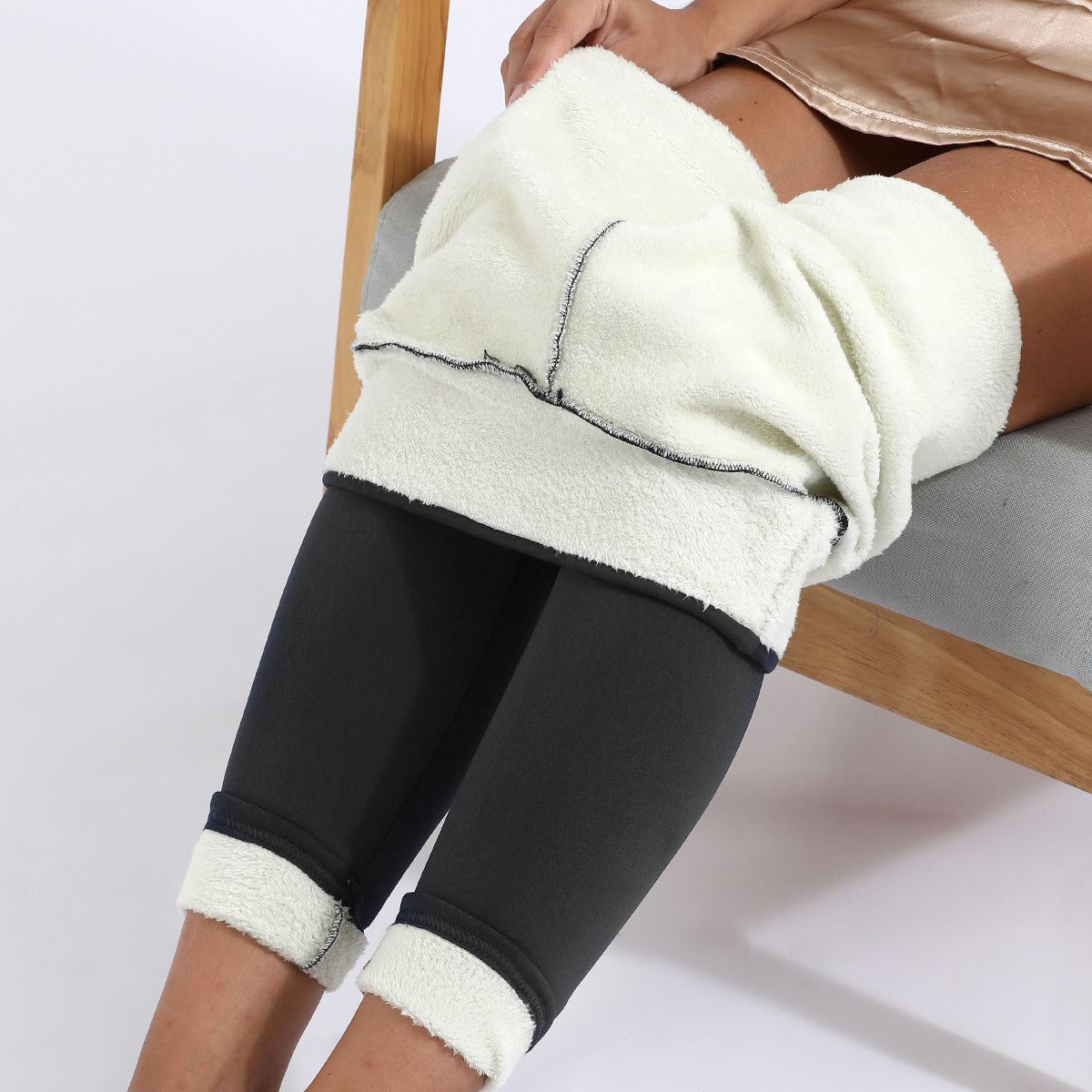 Winter Leggings Warm Thick High Stretch Lamb Cashmere Leggings Skinny Fitness Woman Pants