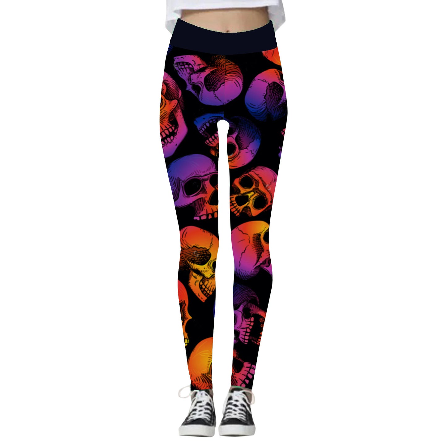 Leggings de sport de Yoga élastiques taille haute pour femmes, mode Halloween