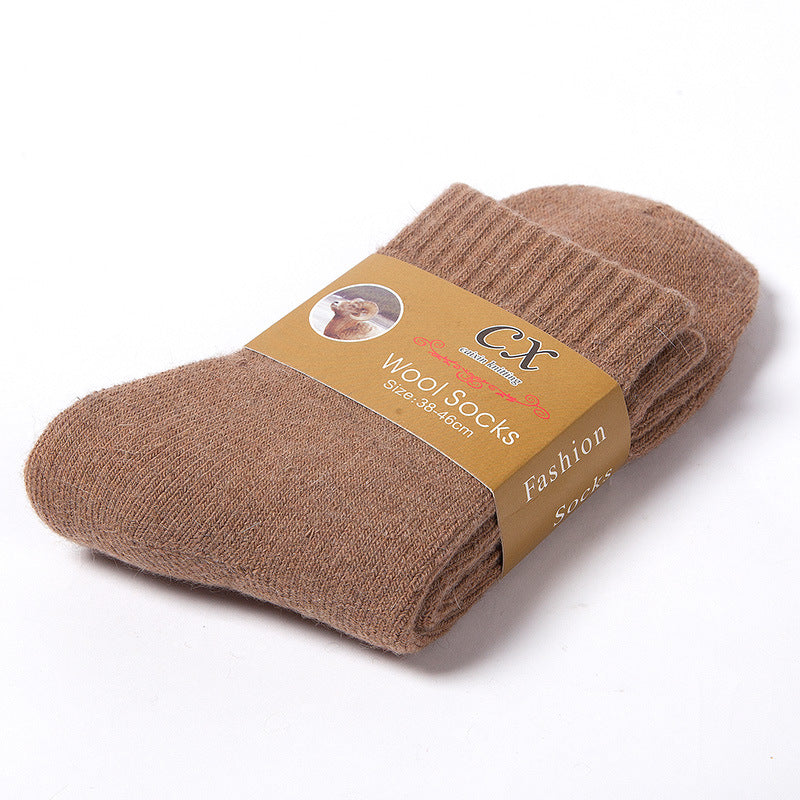 Chaussettes thermiques épaisses en éponge pour hommes d'hiver chaussettes chaudes en laine de lapin épaisses