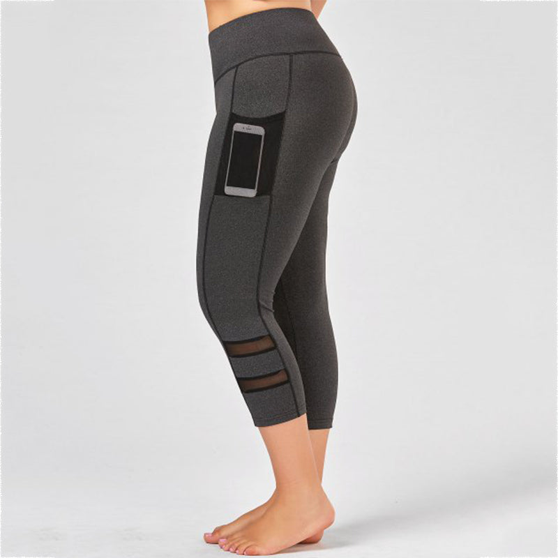 Grote maten sportlegging voor dames met uitsparing