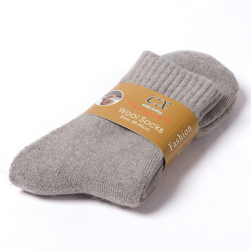 Chaussettes thermiques épaisses en éponge pour hommes d'hiver chaussettes chaudes en laine de lapin épaisses