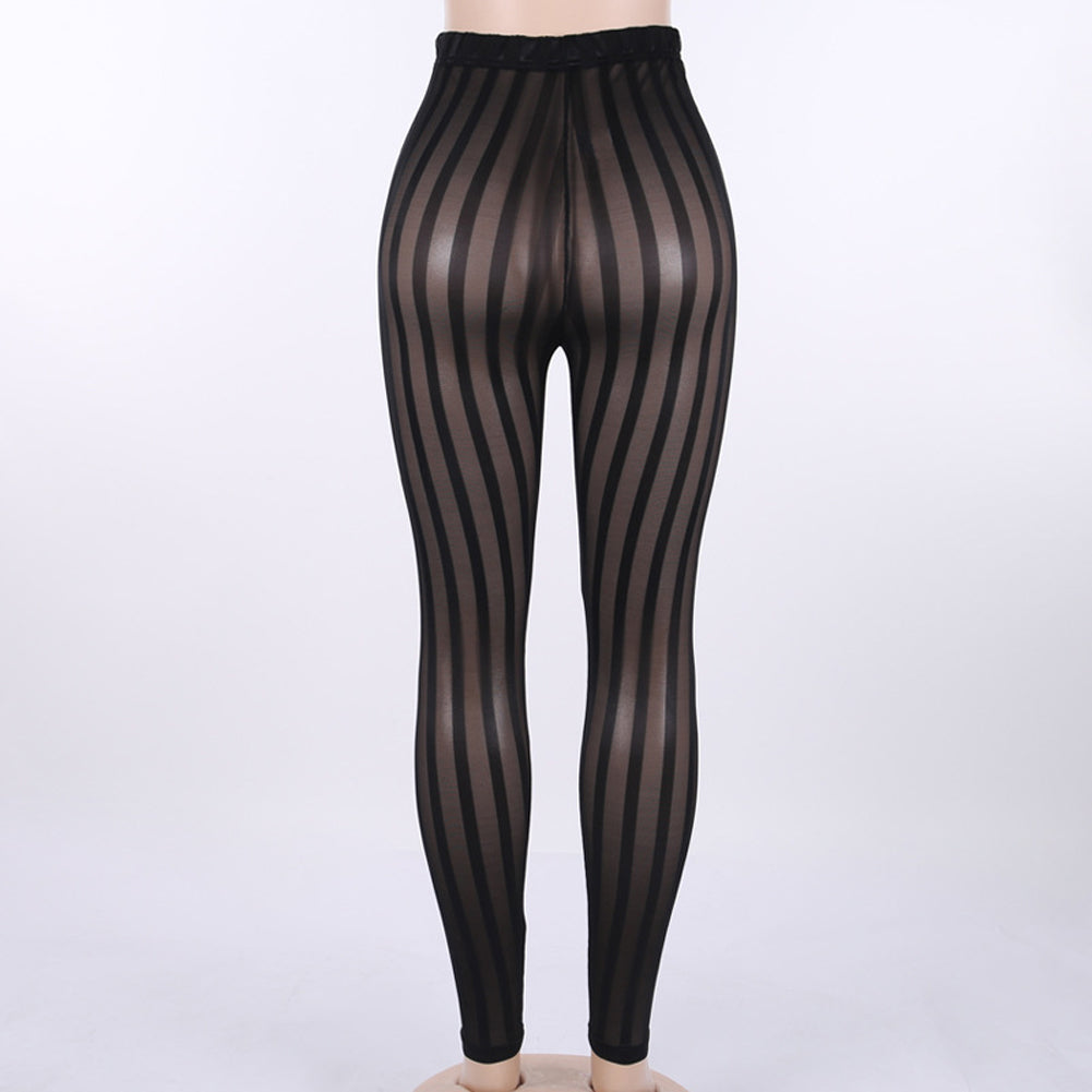 Sheer mesh leggings