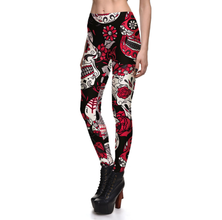 Sport-yogabroek voor dames, legging met print