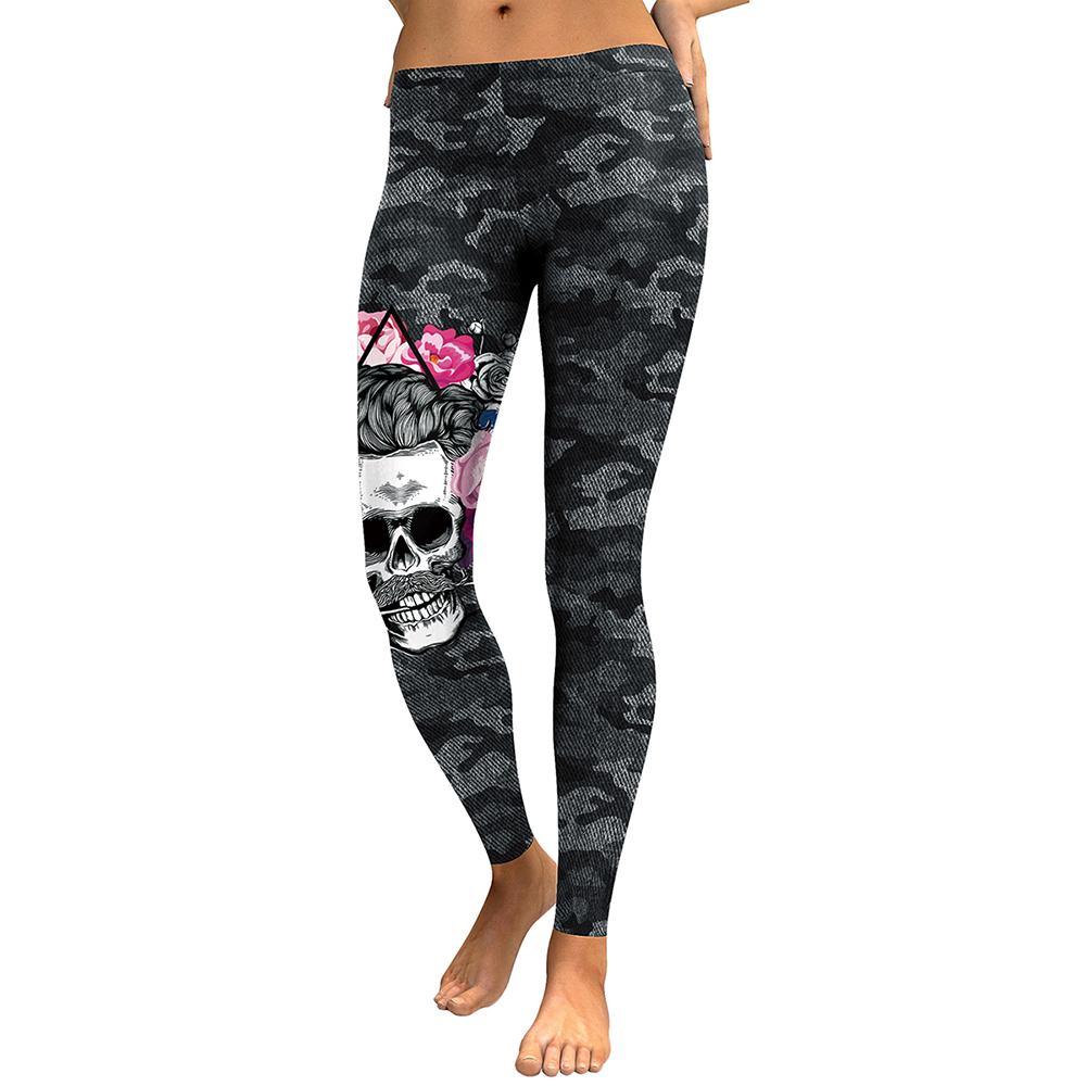 Black Skull Leggings