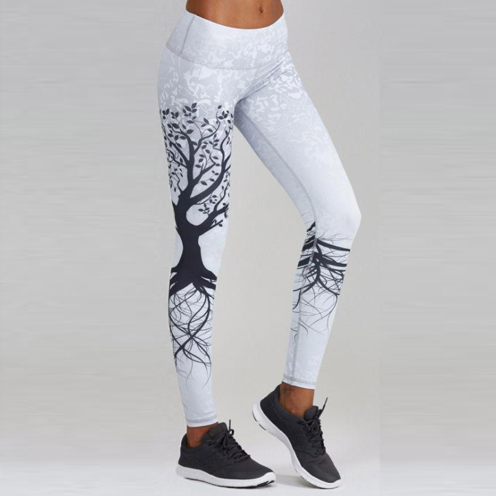 Sport-yogabroek voor dames, legging met print