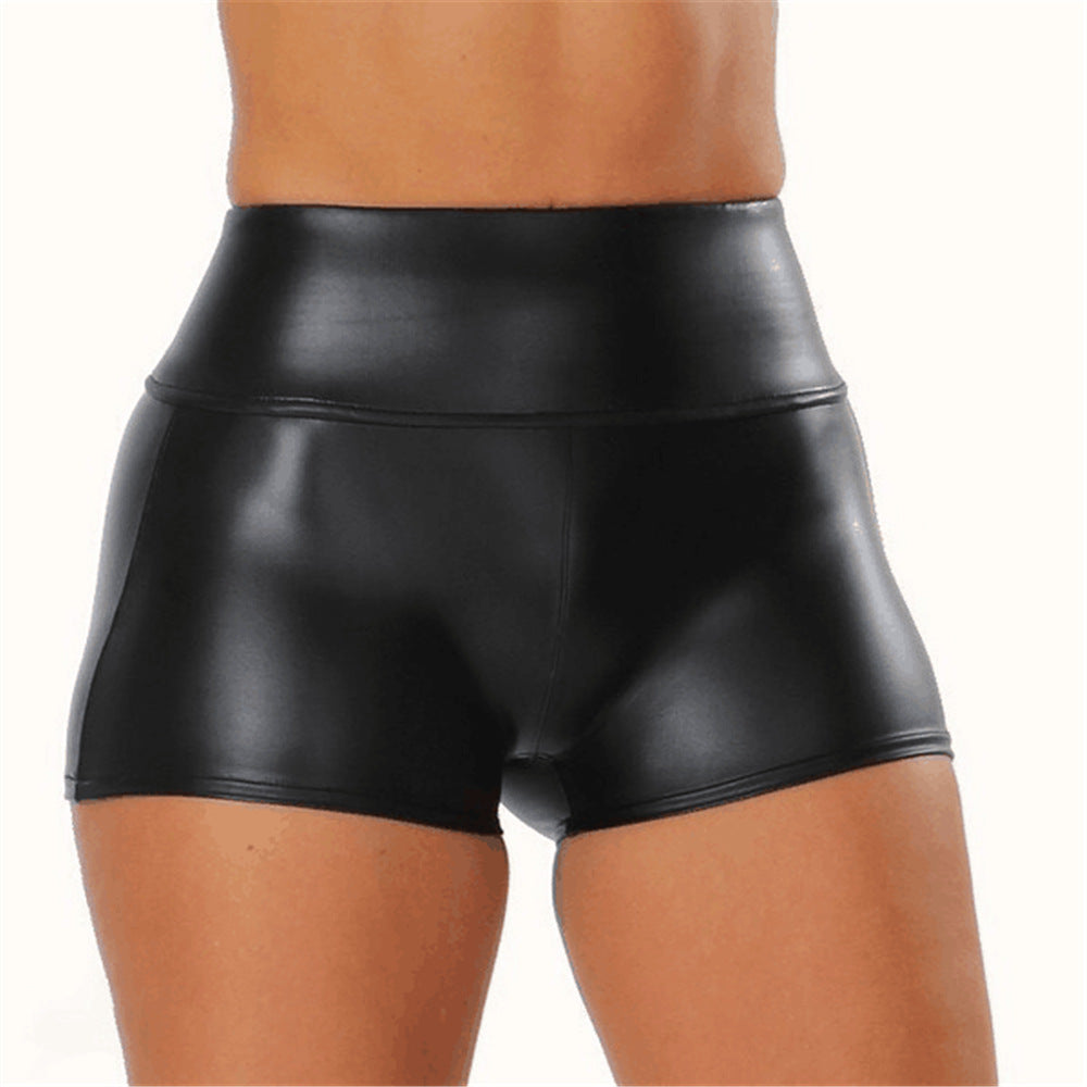 Women's Pu Leather Pants Sexy Hot Pants Shorts