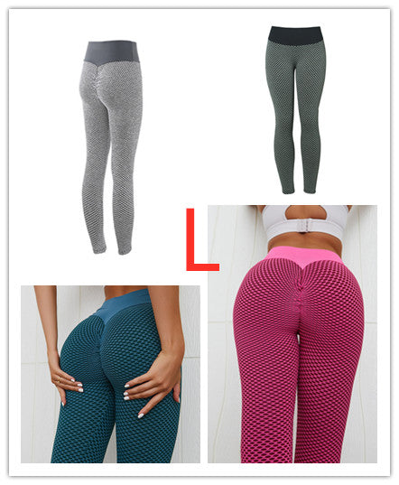 Leggings à carreaux Fitness pantalons de Yoga femmes sans couture taille haute Leggings respirant salle de sport