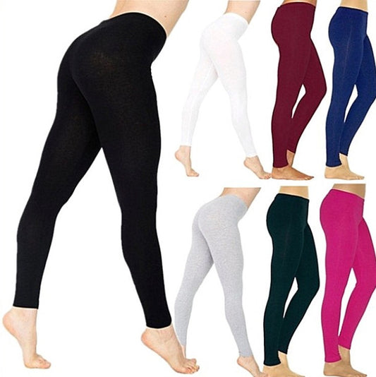 Europese en Amerikaanse nieuwe Ebay Amazon Wish dameslegging in effen kleur Stretch legging met negen punten