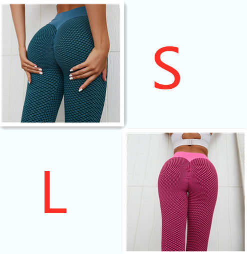 Plaid Leggings Fitness Yoga Pants Women's Seamless High Waist Leggings Breathable Gym