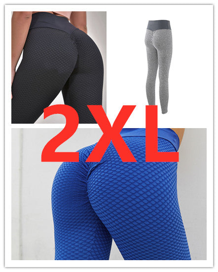 Geruite legging Fitness yogabroek Naadloze dameslegging met hoge taille Ademende gym