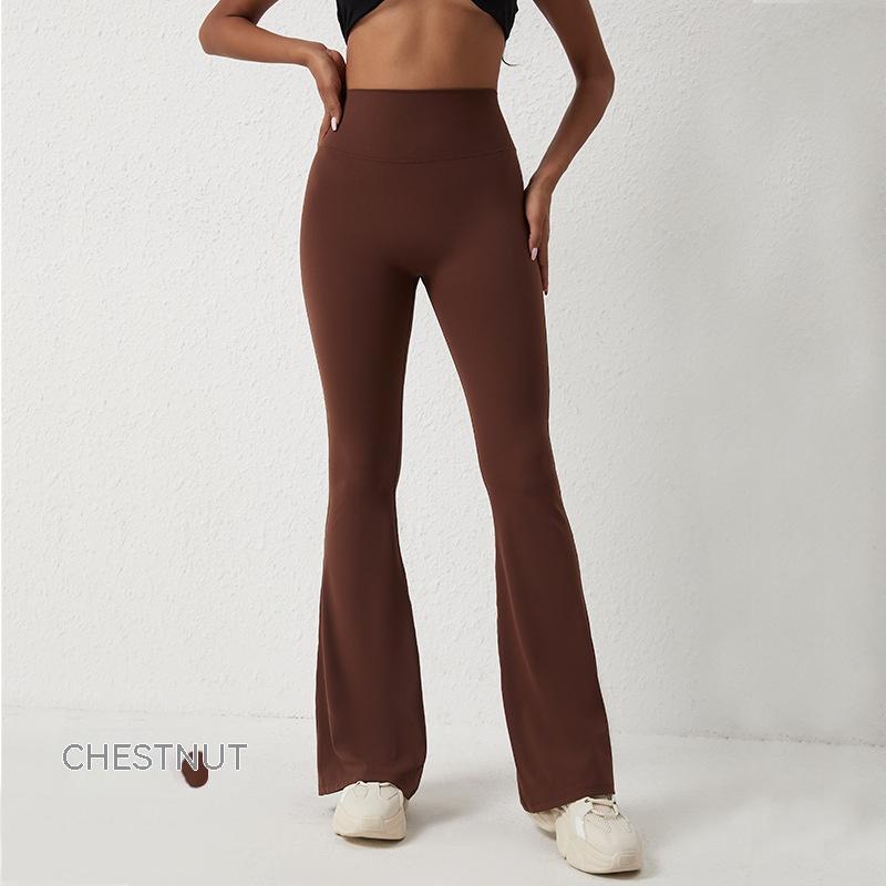 Pantalon à cloche pour femme, pantalon de Yoga taille haute, Leggings, pantalon de Fitness à jambes larges