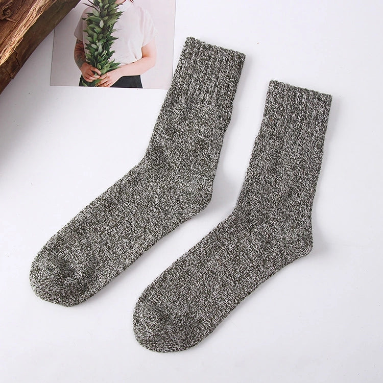 Chaussettes d'hiver en laine éponge pour hommes