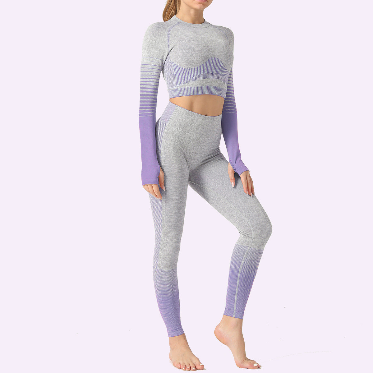 LANTECH femmes ensembles de Yoga salle de sport Fitness athlétique 2 pièces costumes de sport ensemble pantalons Leggings vêtements de sport Leggings chemises de sport sans couture