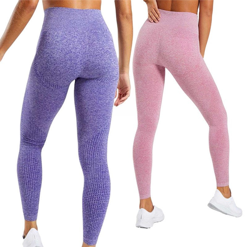 Leggings de yoga Fitness pour femmes, sans couture, porte des fesses de grande taille 