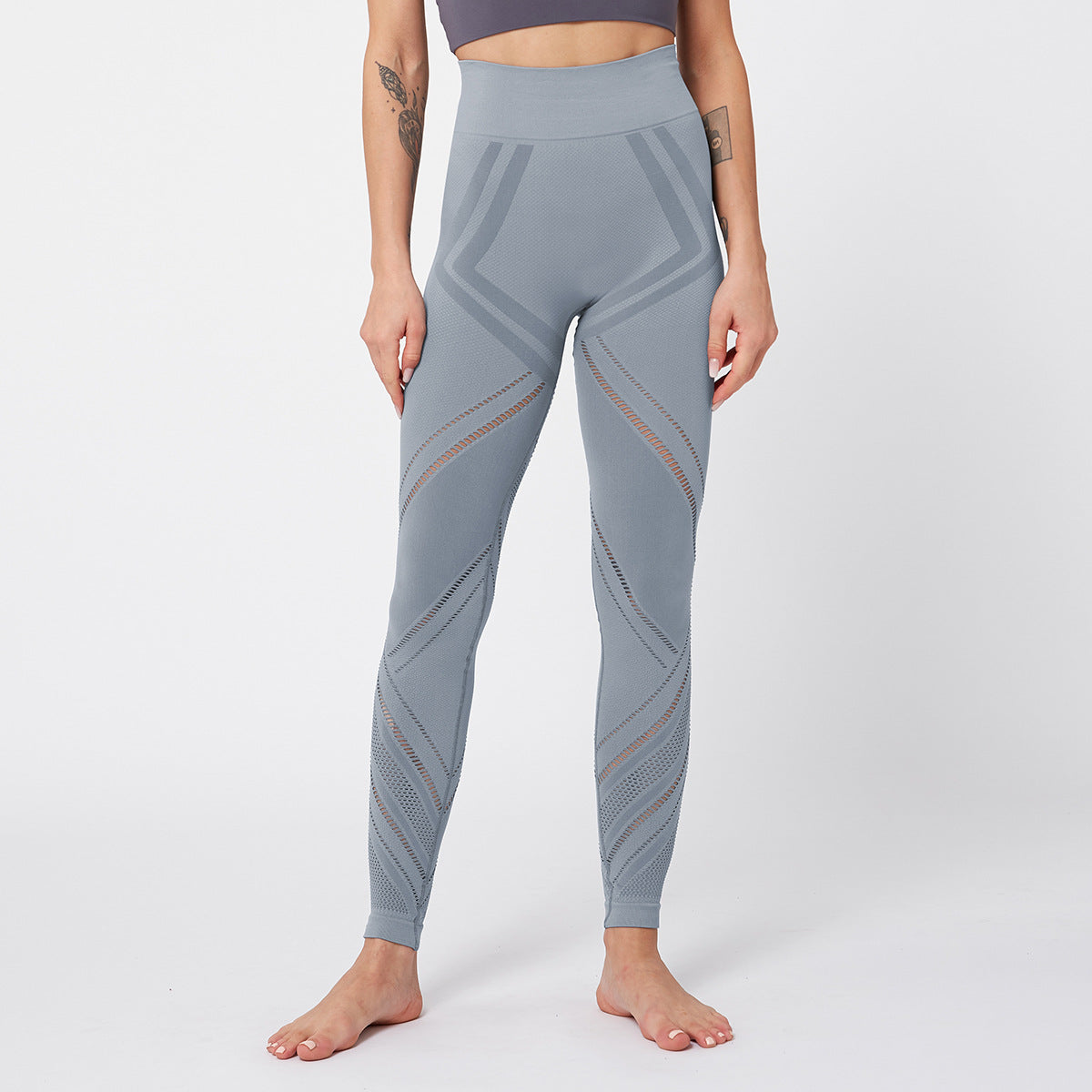 Naadloze yogabroek met legging, fitnessbroek