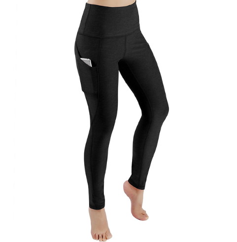 Pantalons de yoga pour femmes, collants de course, contrôle du ventre, entraînement, course à pied, leggings de yoga extensibles dans 4 directions, taille haute avec poche