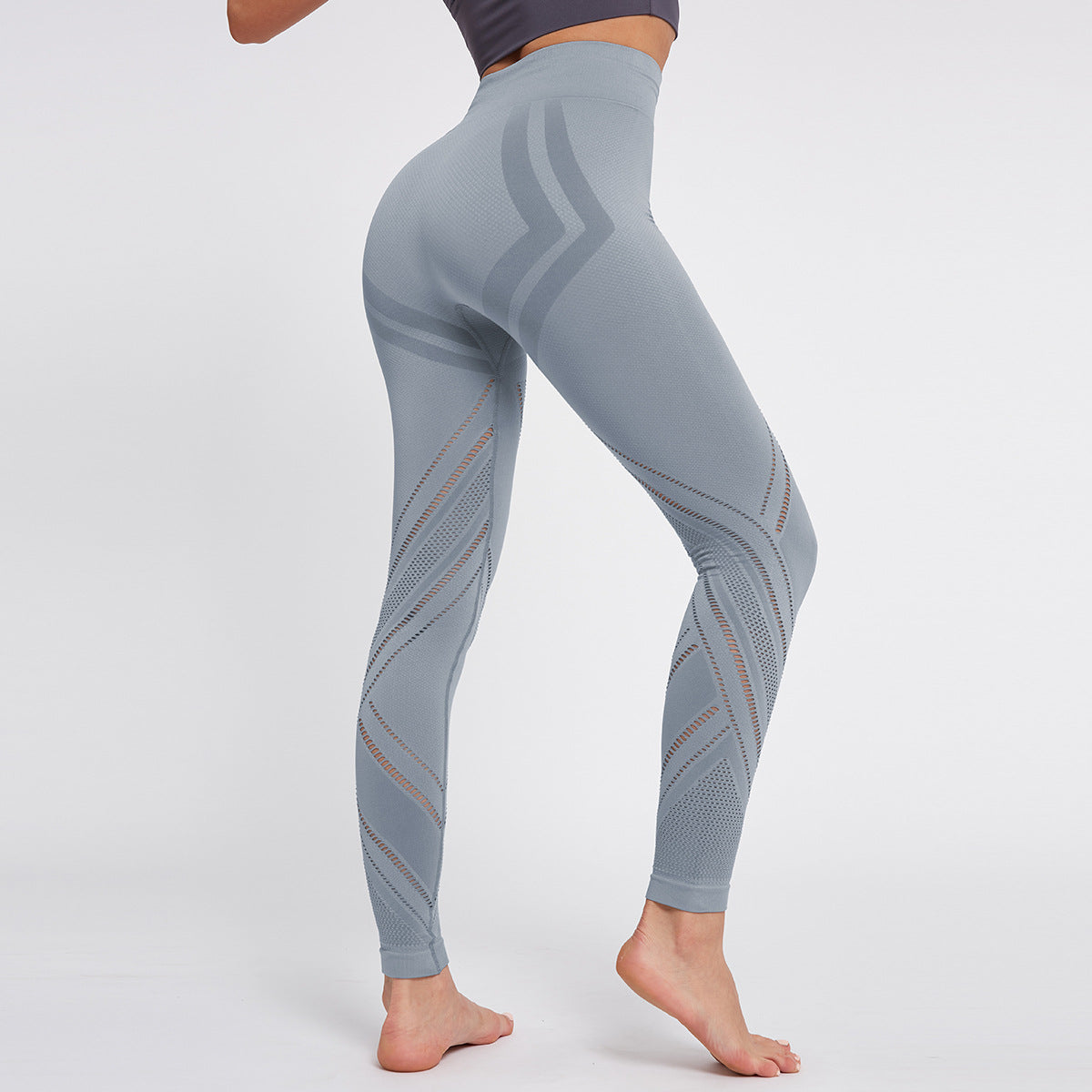 Naadloze yogabroek met legging, fitnessbroek