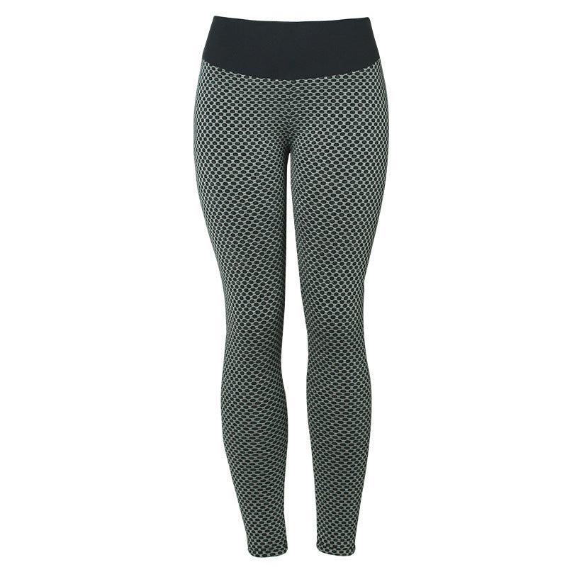 Leggings à carreaux Fitness pantalons de Yoga femmes sans couture taille haute Leggings respirant salle de sport