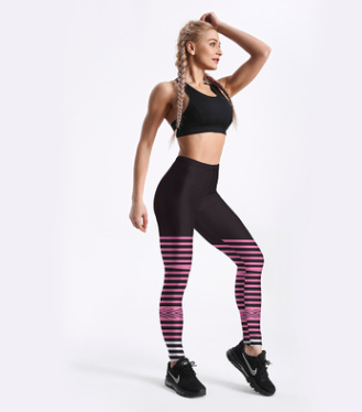 Ringen zwarte yoga workout legging