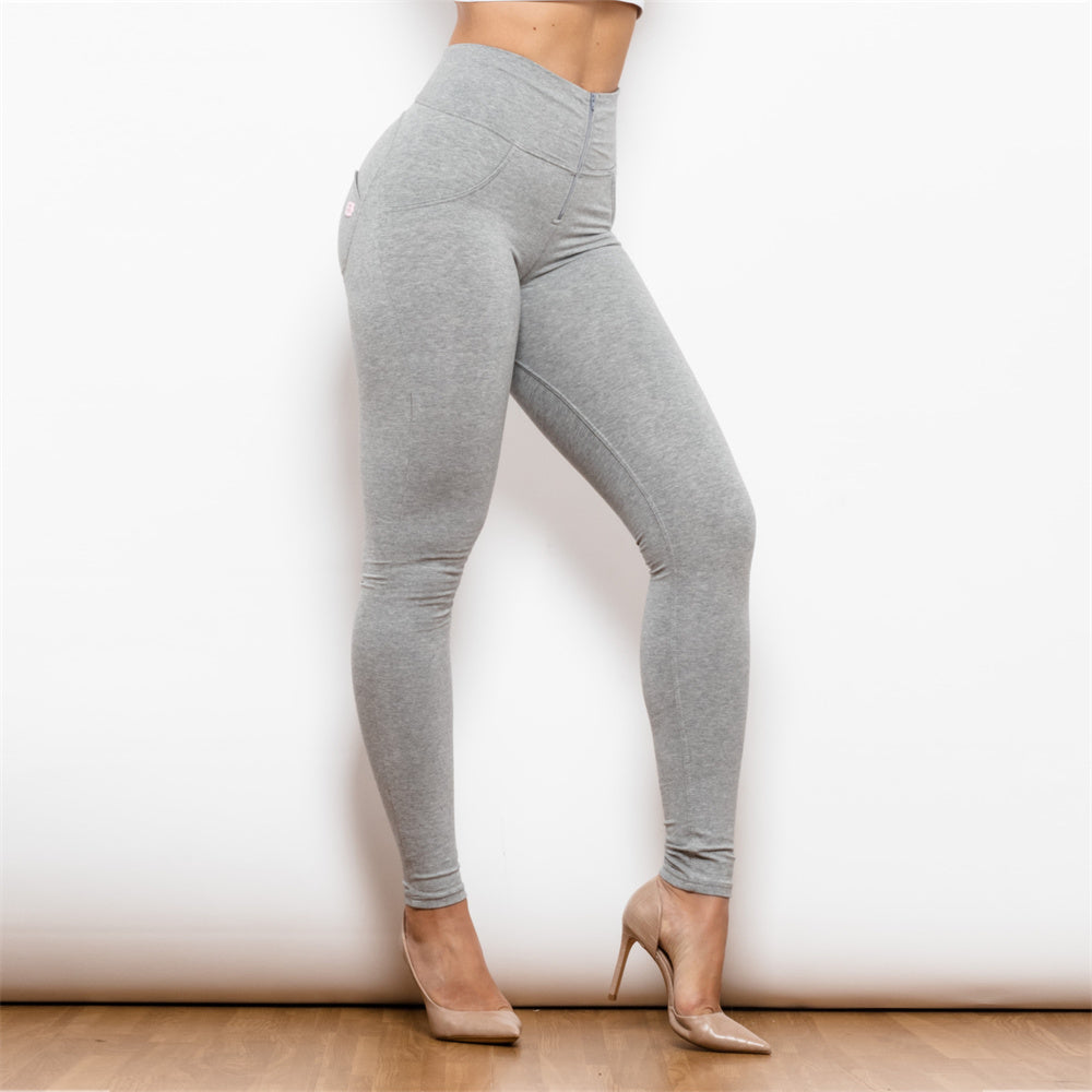 Shascullfites mélodie taille haute gris leggings push up façonnage leggings hanche levage pêche ascenseur leggings