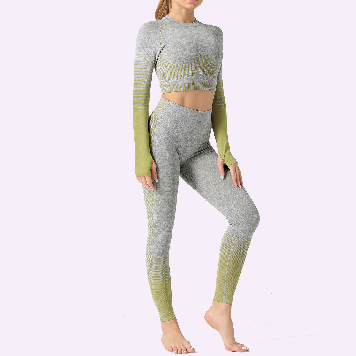 LANTECH femmes ensembles de Yoga salle de sport Fitness athlétique 2 pièces costumes de sport ensemble pantalons Leggings vêtements de sport Leggings chemises de sport sans couture