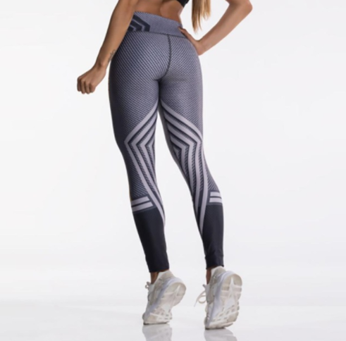 Sport-yogabroek voor dames, legging met print