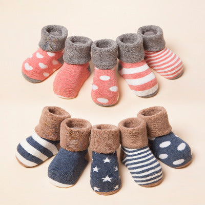 Chaussettes d'hiver en coton pour bébé, chaussettes épaisses en coton et Terry, chaussettes pour enfants, nouvelle collection