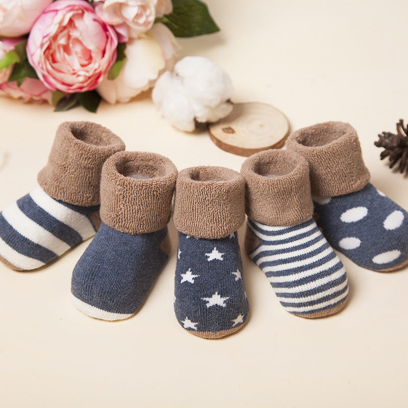 New winter cotton socks baby socks thick cotton socks and Terry relent children baby socks