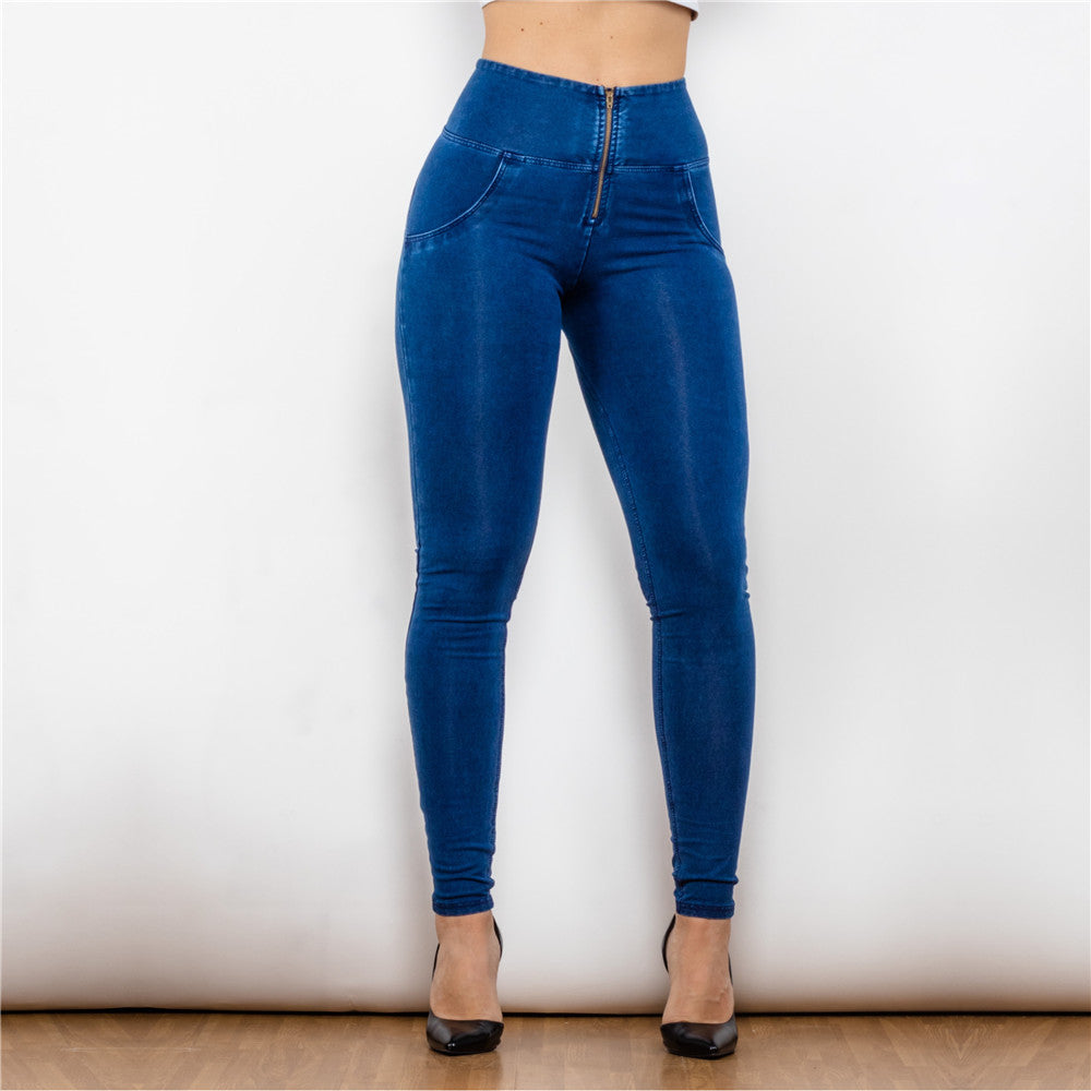 Shascullfites mélodie taille haute jean bout à bout levage butin leggings pêche ascenseur push up jean