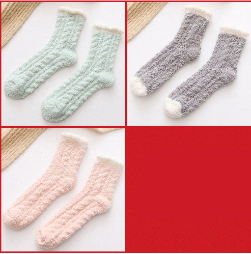 Women Thermal Fluffy Socks Autumn Winter Warm Socks