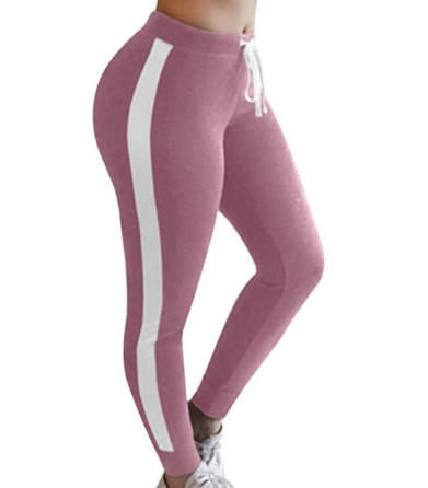 Leggings de sport à coupe de couleur assortie à la mode pour femmes