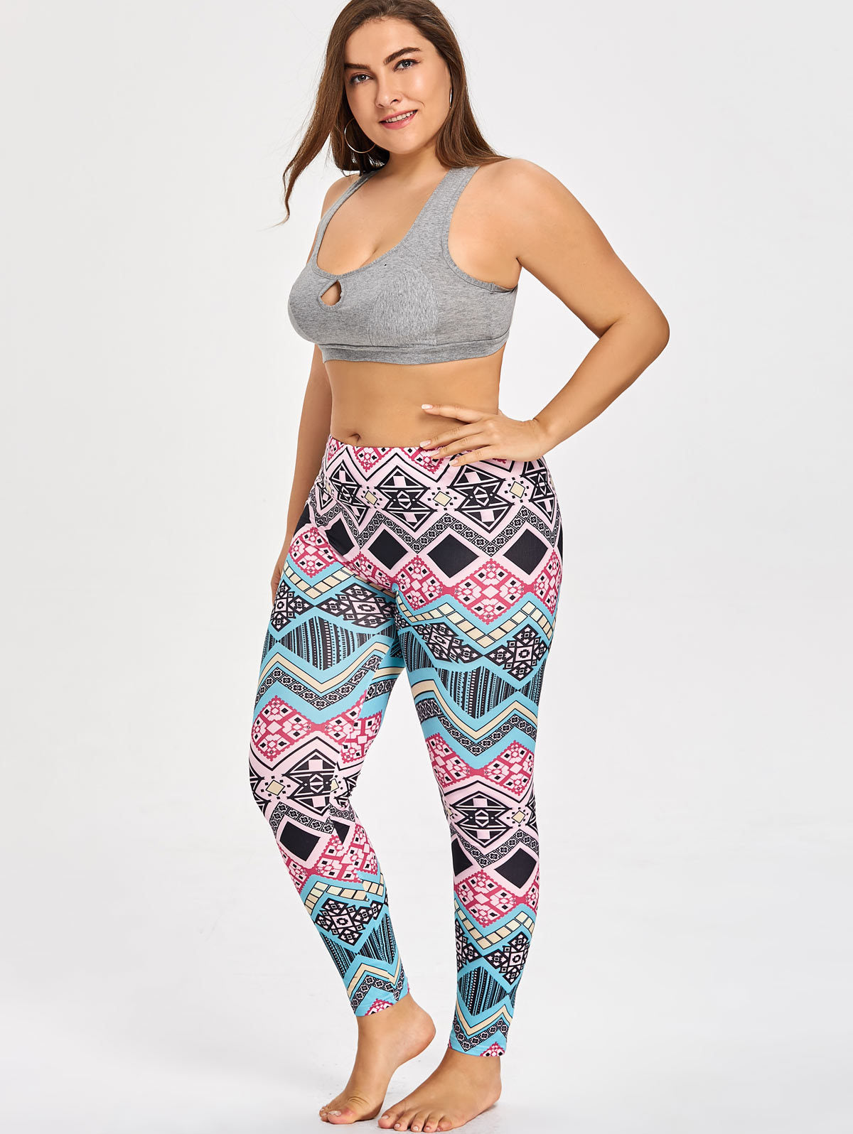 printed large size leggings