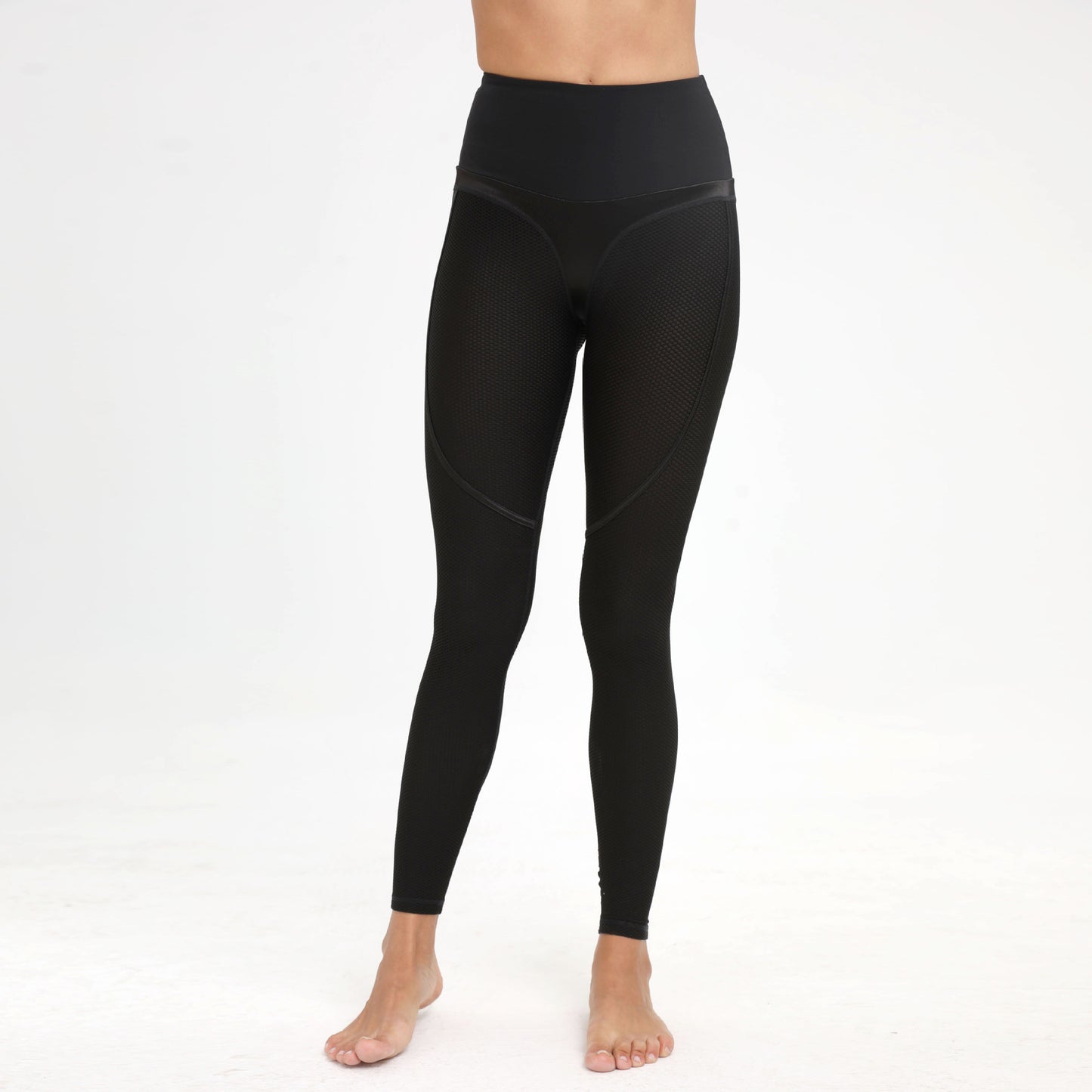 Dames heuplift mesh sport stiksels yogabroek