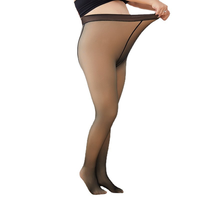 Pantyhose Oversize Skin Piercing Leggings Plush