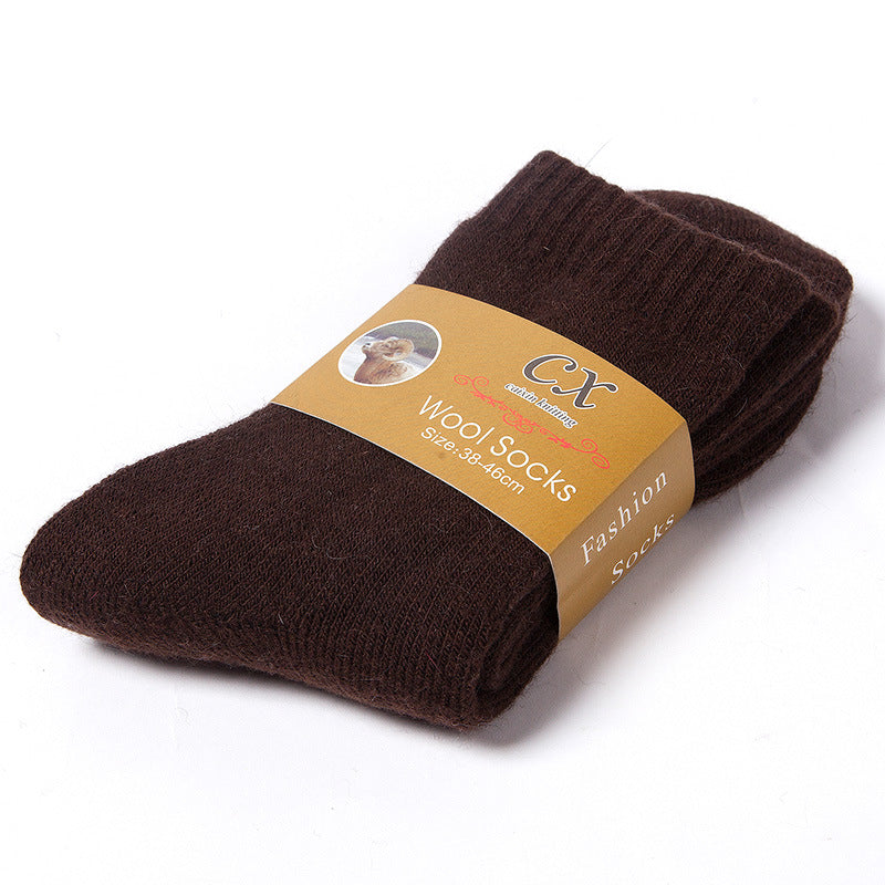 Chaussettes thermiques épaisses en éponge pour hommes d'hiver chaussettes chaudes en laine de lapin épaisses