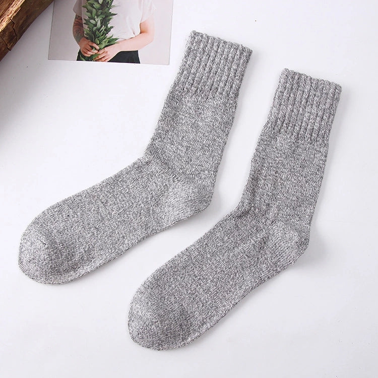 Chaussettes d'hiver en laine éponge pour hommes