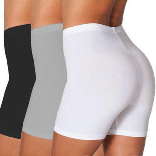 Grote maat effen kleur dunne legging sportshorts