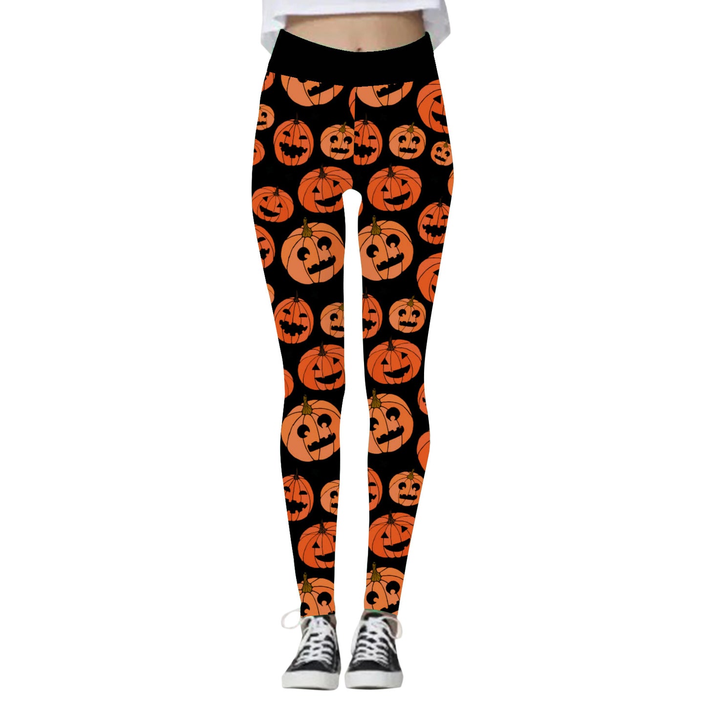 Women's Fashion Halloween High Waist Elastic Yoga Sports Leggings