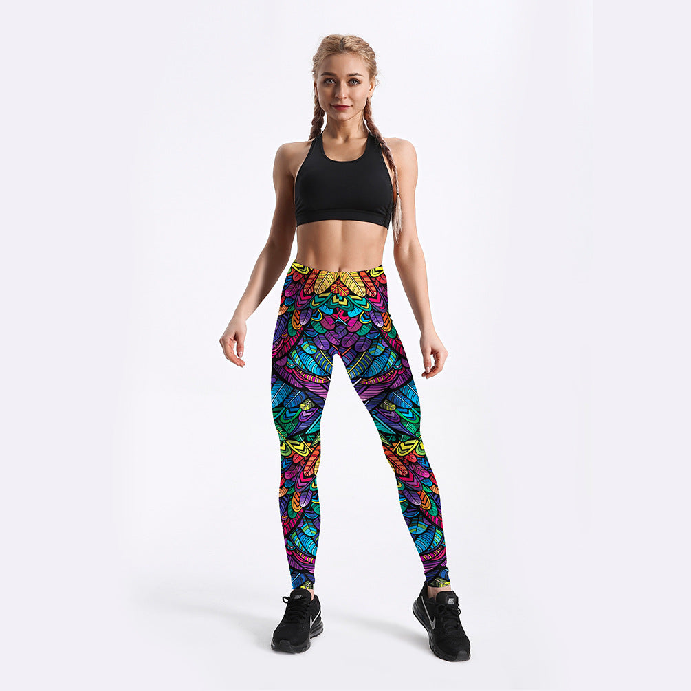 Ladies Rainbow leggings