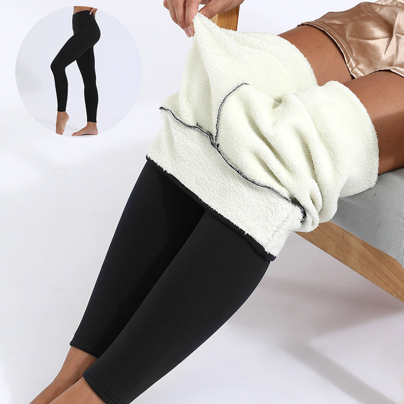 Winter Leggings Warm Thick High Stretch Lamb Cashmere Leggings Skinny Fitness Woman Pants