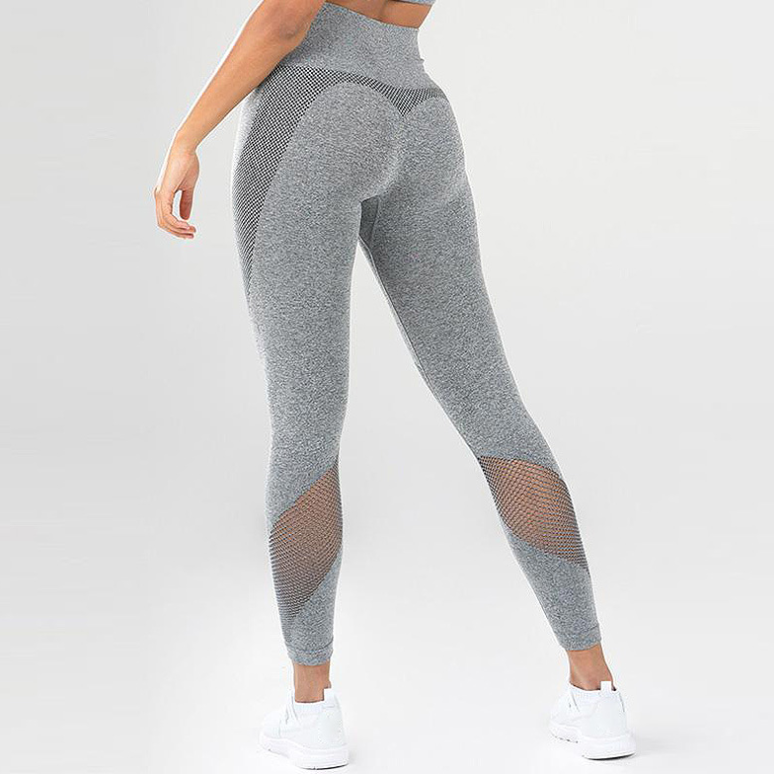 Nouveau pantalon de yoga de hanche de couture en maille pantalons de fitness de sport leggings de hanches sexy