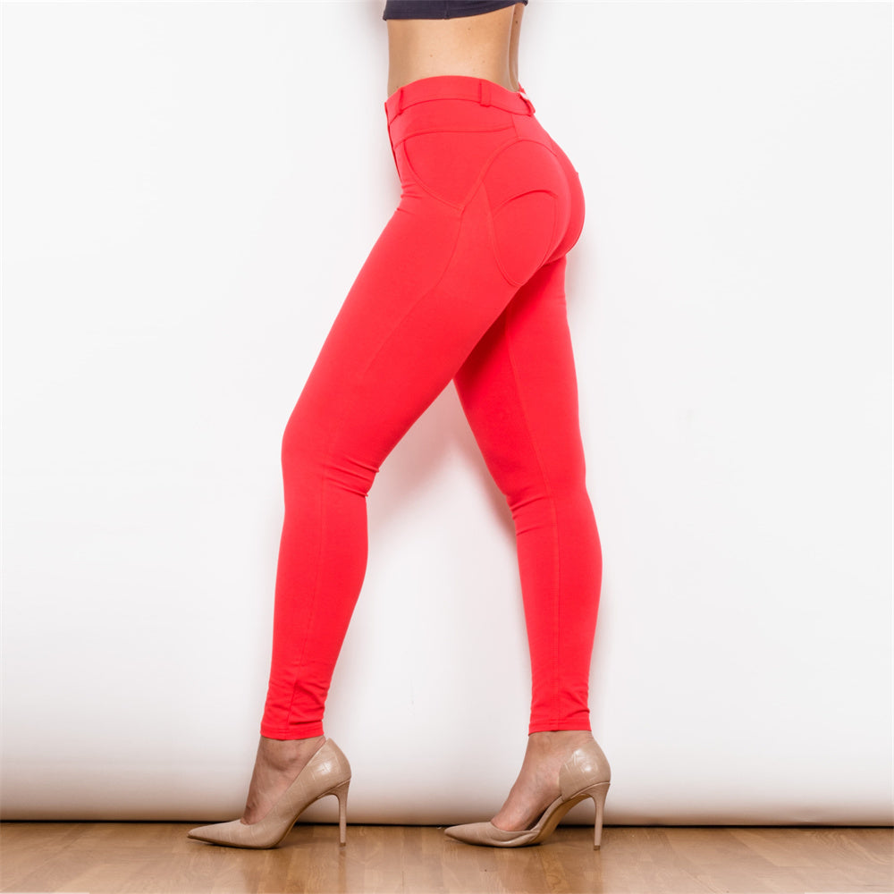 Shascullfites mélodie rouge façonnage leggings entraînement butin levage leggings pantalons de yoga