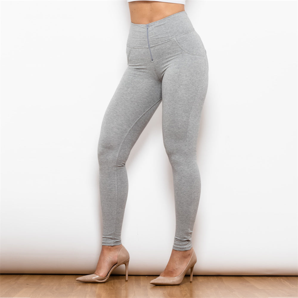 Shascullfites mélodie taille haute gris leggings push up façonnage leggings hanche levage pêche ascenseur leggings