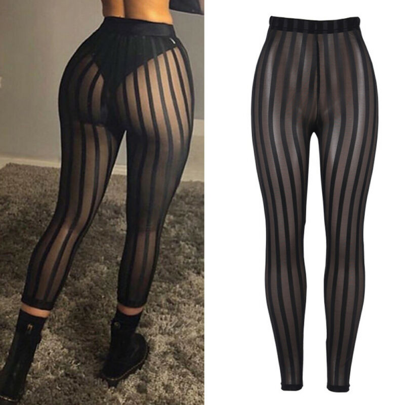 Sheer mesh leggings