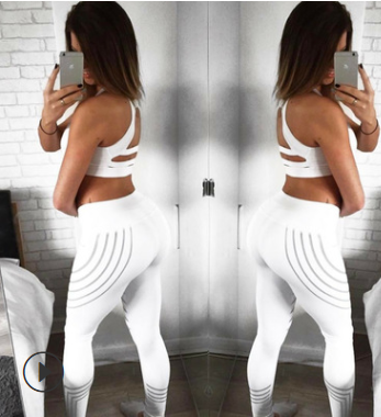 Women Workout Leggings Pants Fitness Night Glowing