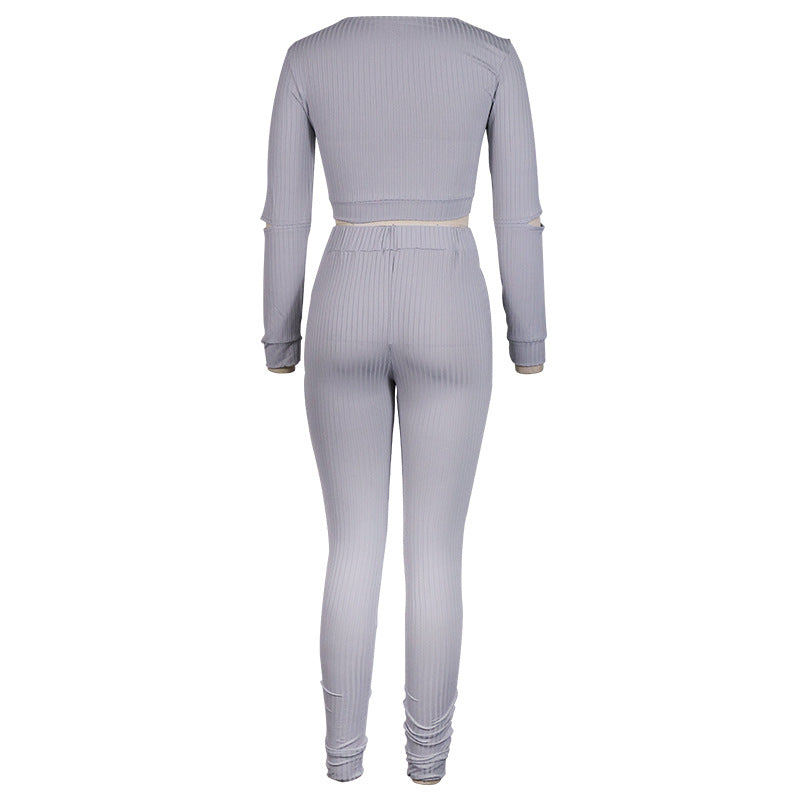 Damesblouse-leggingpak met lange mouwen