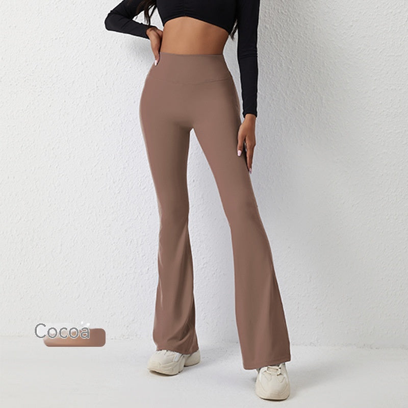 Pantalon à cloche pour femme, pantalon de Yoga taille haute, Leggings, pantalon de Fitness à jambes larges