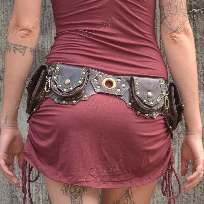 Medieval Steampunk Vintage Pouch bag for Men and Women