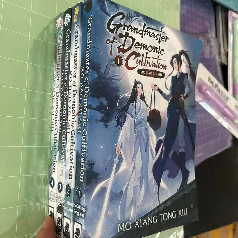 5books/set English fiction books Grandmaster of Demonic Cultivation Mo Dao Zu Shi Novel Vol. 1-5 Comic Book English Manga Novel