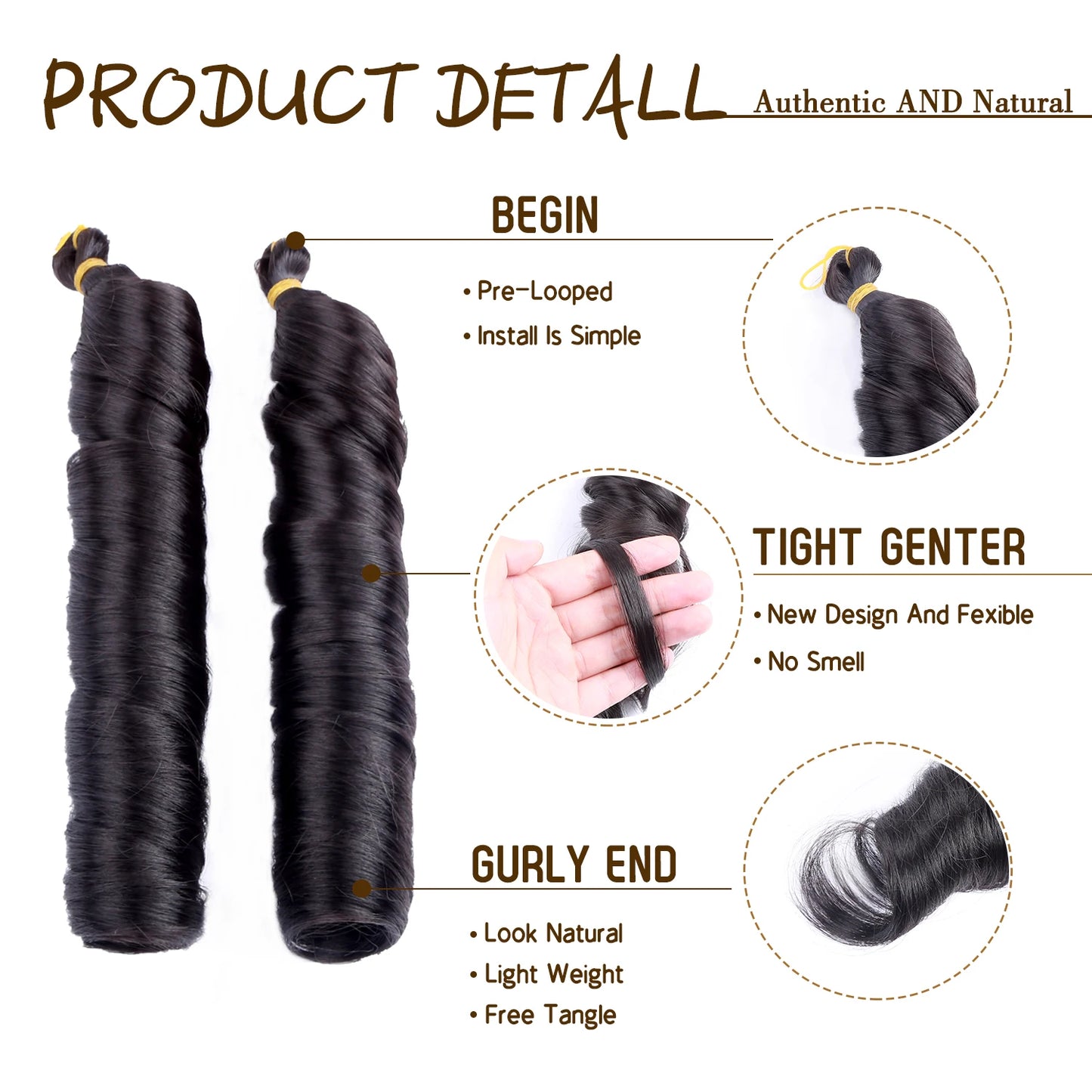 Spiral Curls Synthetic Braiding Hair Crochet Braids Loose Deep Wave Hair Extentions Ombre Freetress Wavy Hair for Black Women